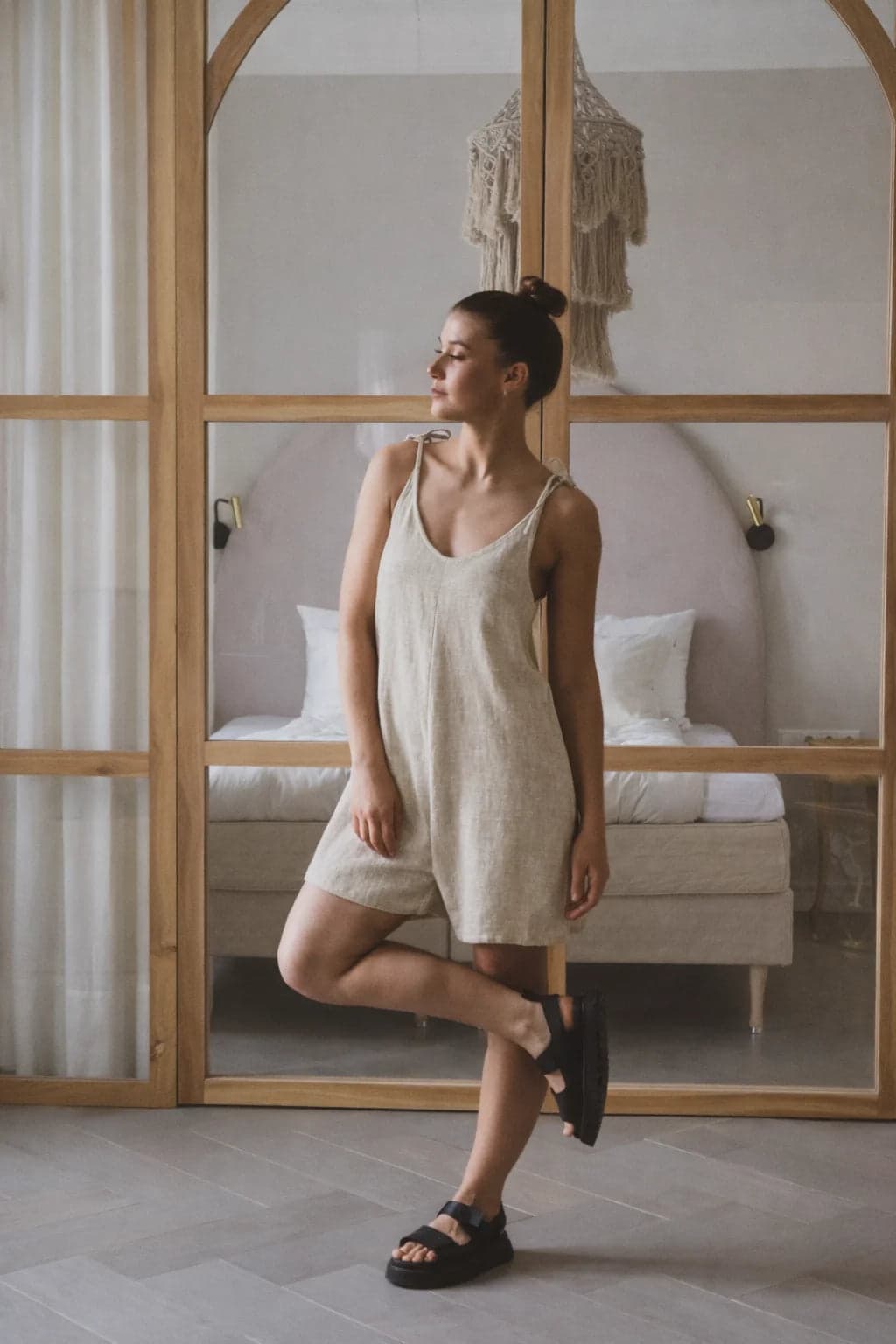 Ami Short Jumpsuit Natural – NOLA