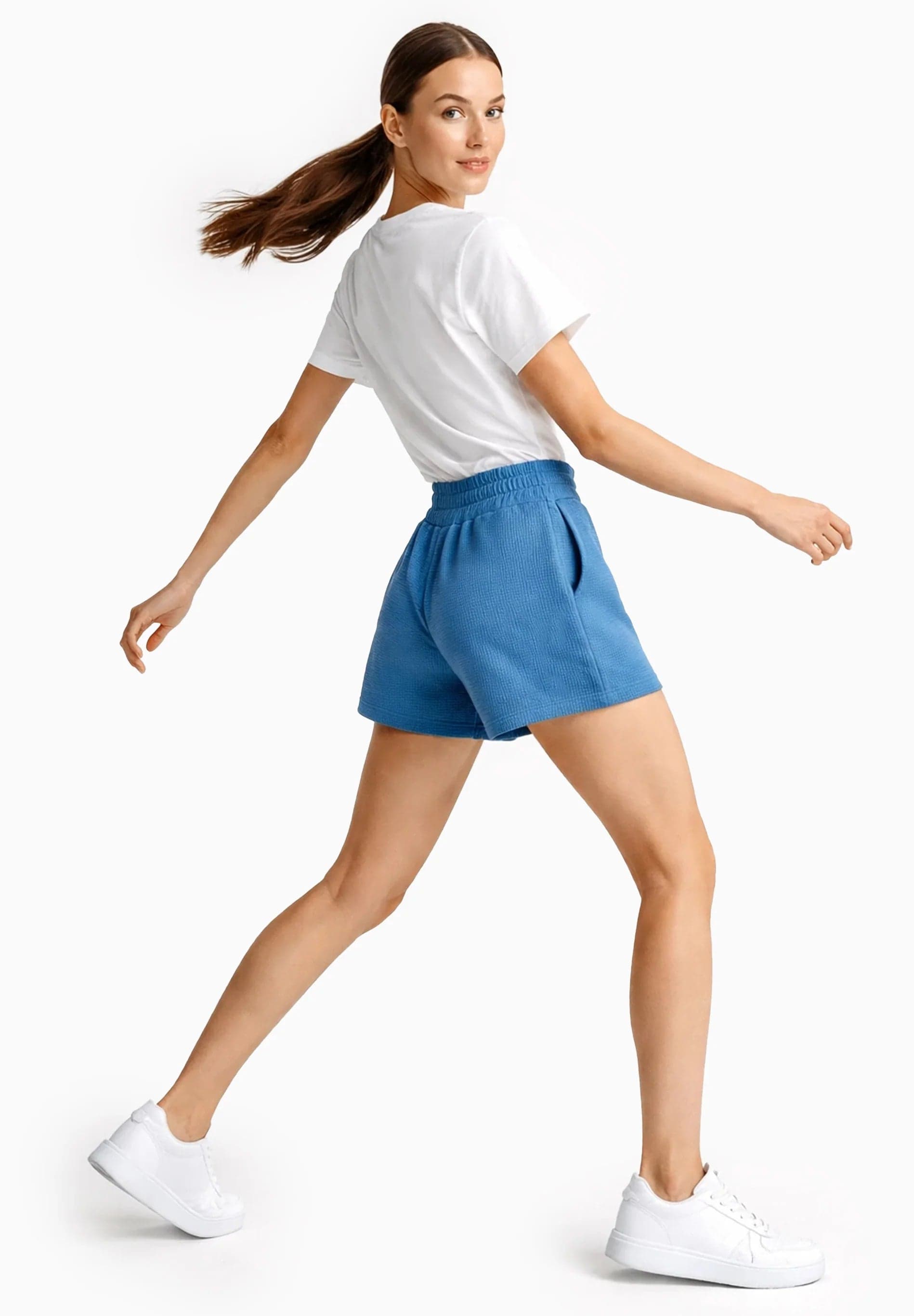 Savanna Vohvelishortsit Light Navy