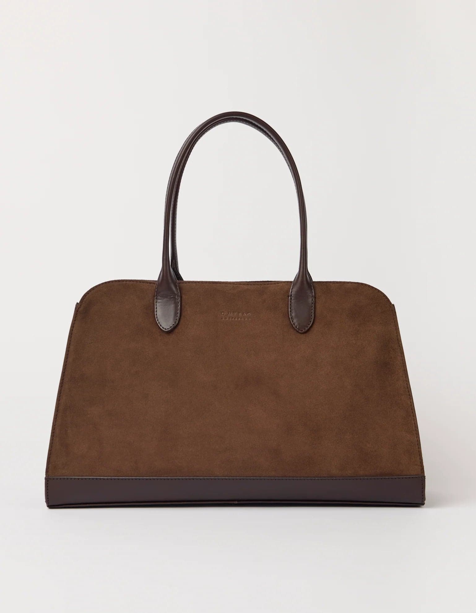Alma Chocolate Suède with Stromboli Leather – O My Bag