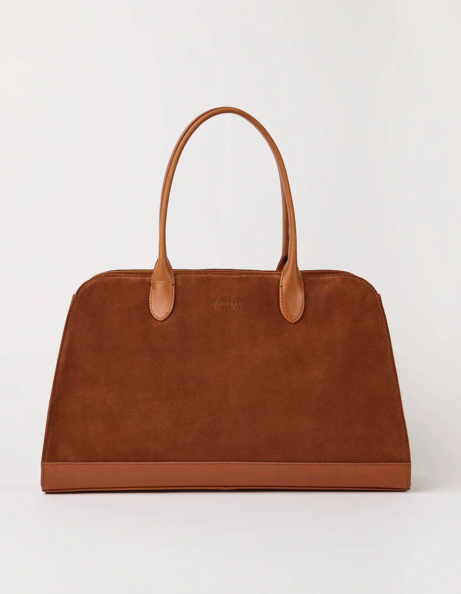 Alma Cognac Suède with Stromboli Leather – O My Bag