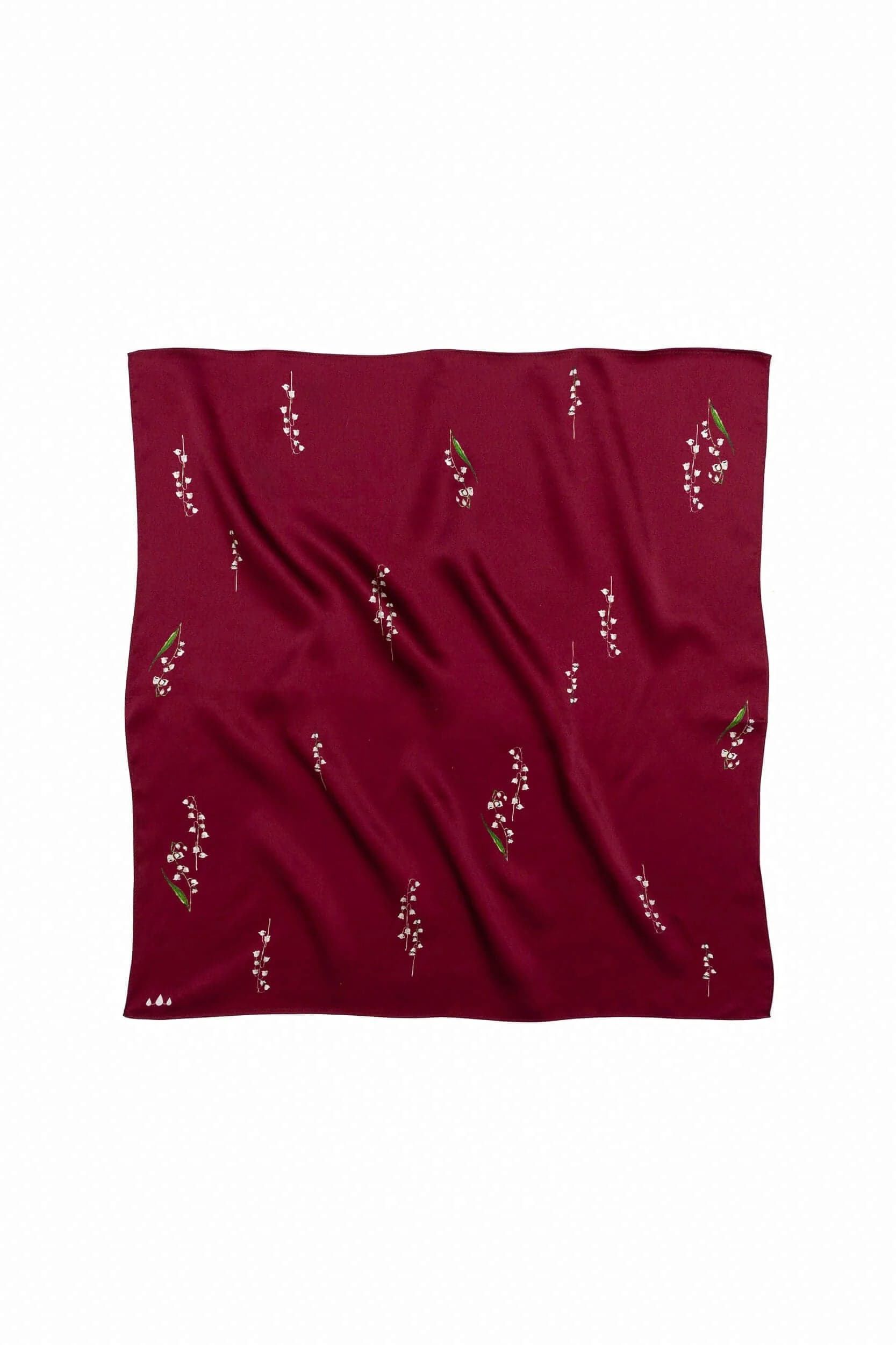 Red Collection Small Silk Scarf Floral – RainSisters