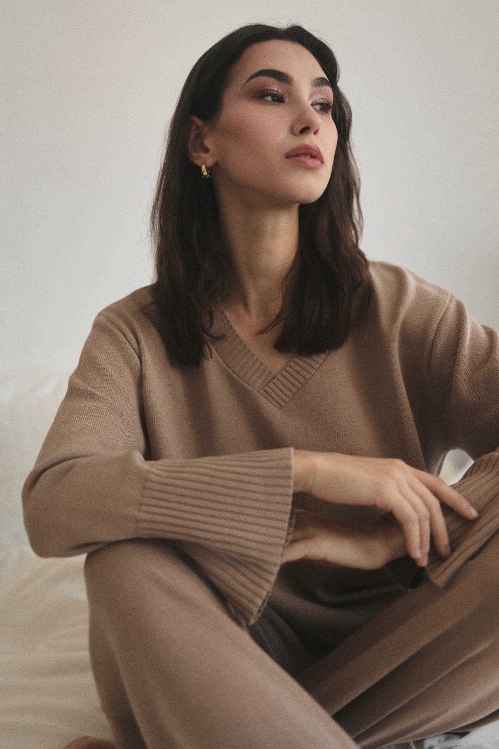 Amelié Sweater Taupe – Enteliér