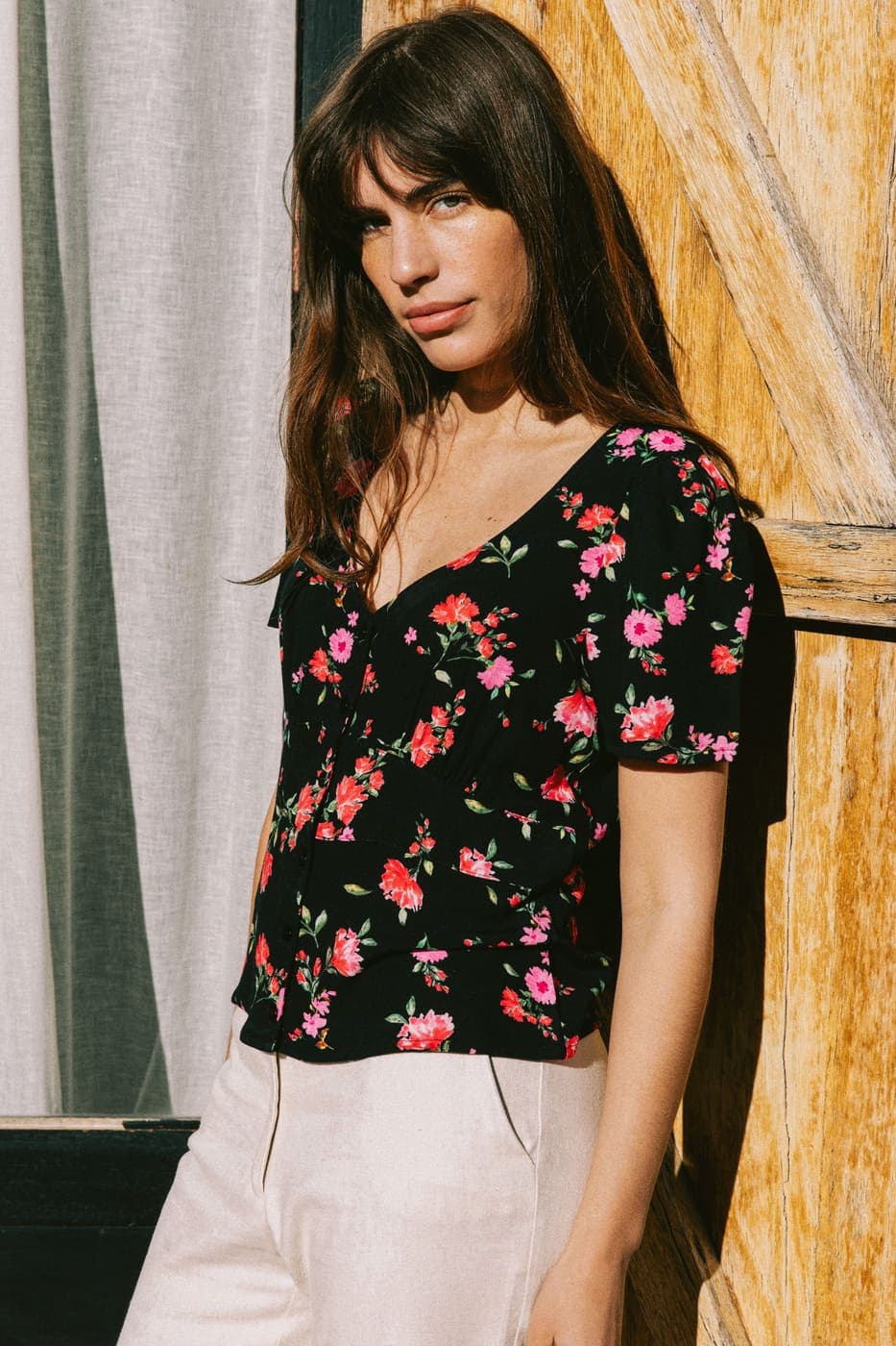 Althea Blouse Black – Avani