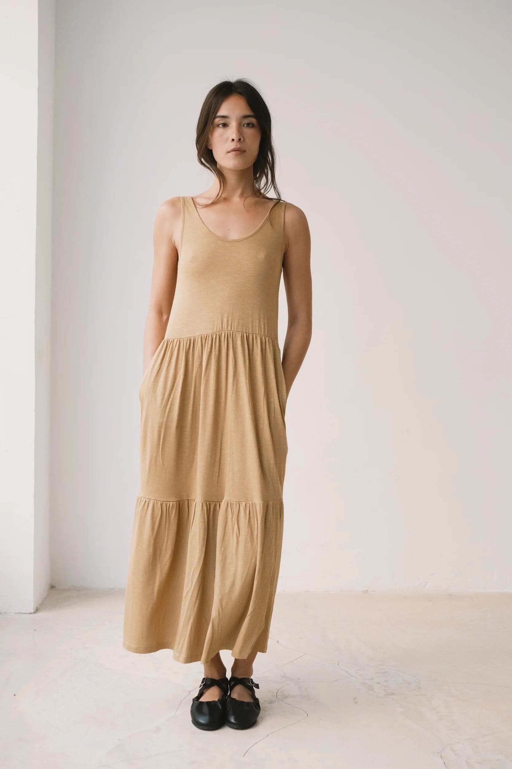 Alice Ruffled Puuvillamekko Keltainen – TIRALAHILACHA