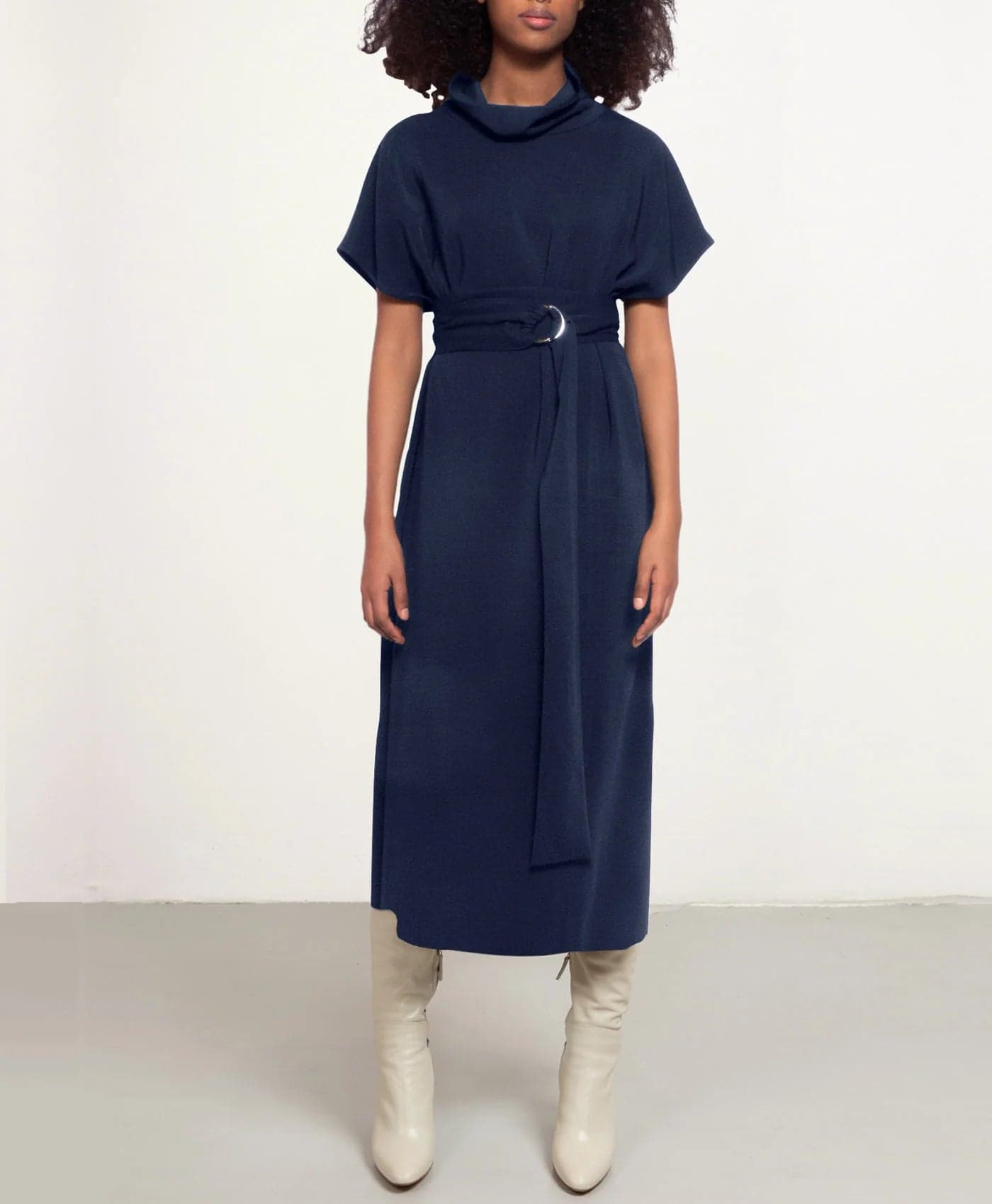 Sunday Midi Dress Navy Blue