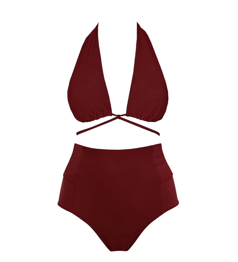 Versatile + Bow-back Bikini Viininpunainen
