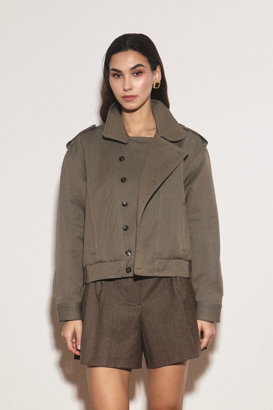 Antibes Jacket Khaki – Enteliér