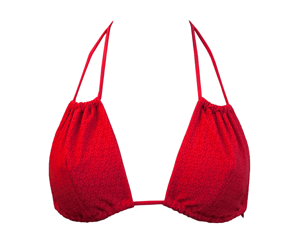 Low Versatile Bikinitoppi Geraniuminpunainen