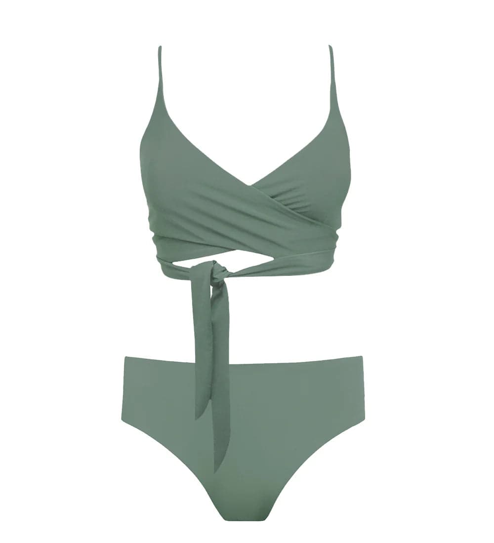 Lin + Core Bikini Salvianvihreä