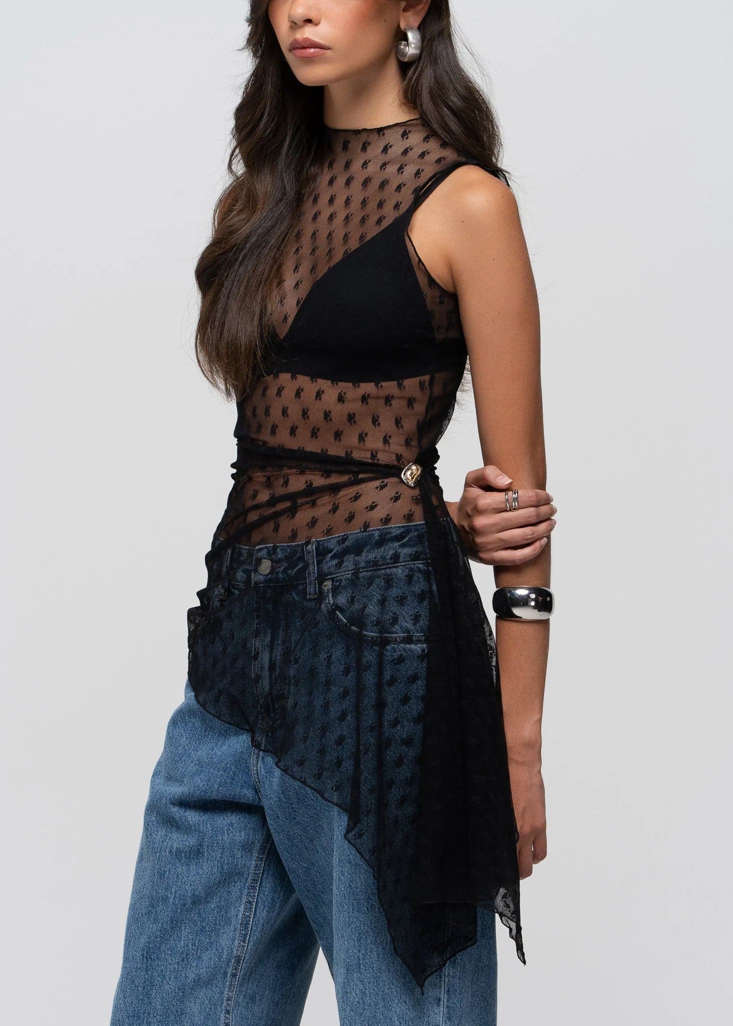 Notte Lace Top Black – GUAJA.