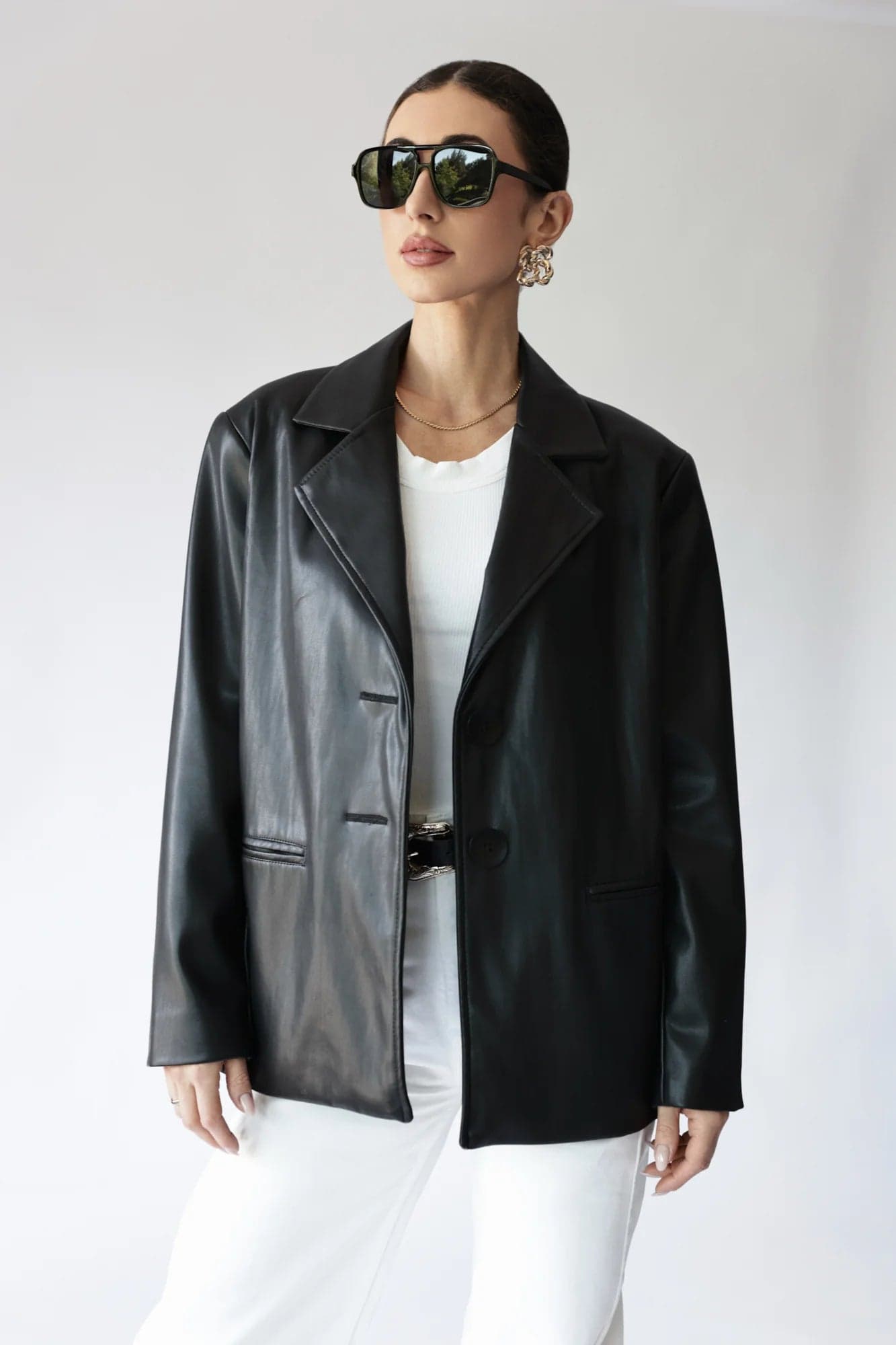 Anti Eco Leather Jacket Black – ANGELL