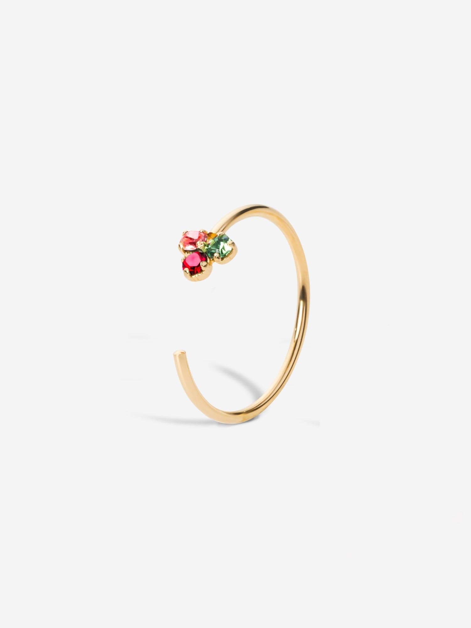 François Flower Ring Green & Pink – April Please