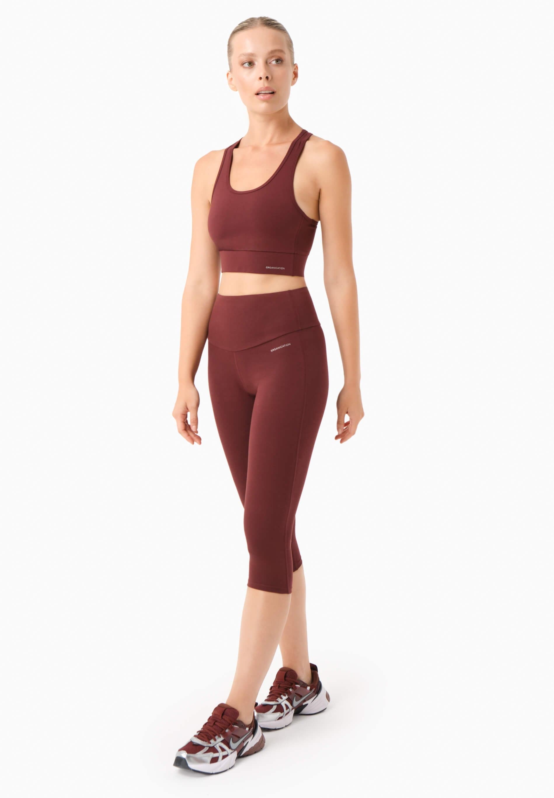 Lissa Capri Leggingsit Bordeaux – ORGANICATION