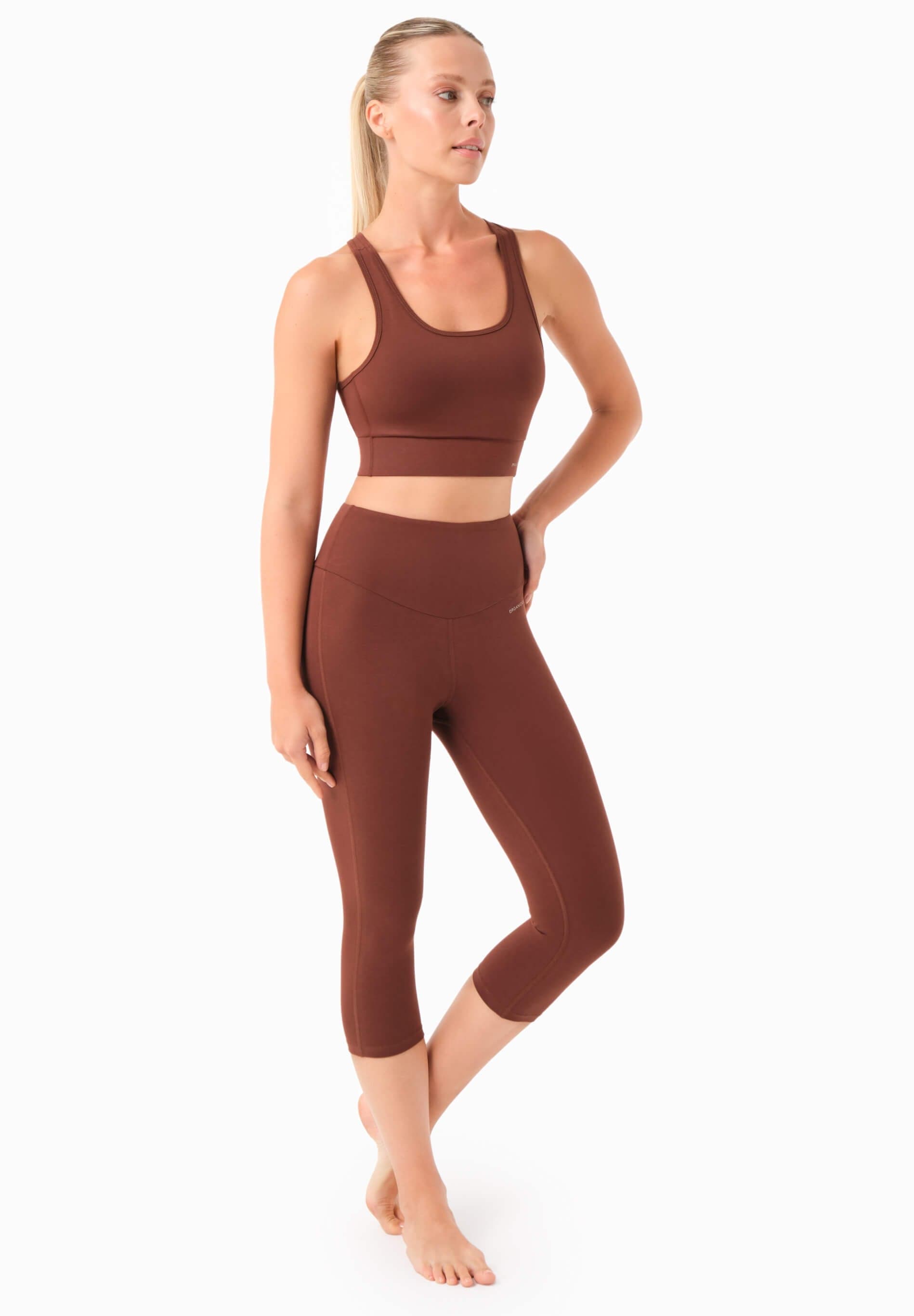 Lissa Capri Leggingsit Kahvinruskea – ORGANICATION