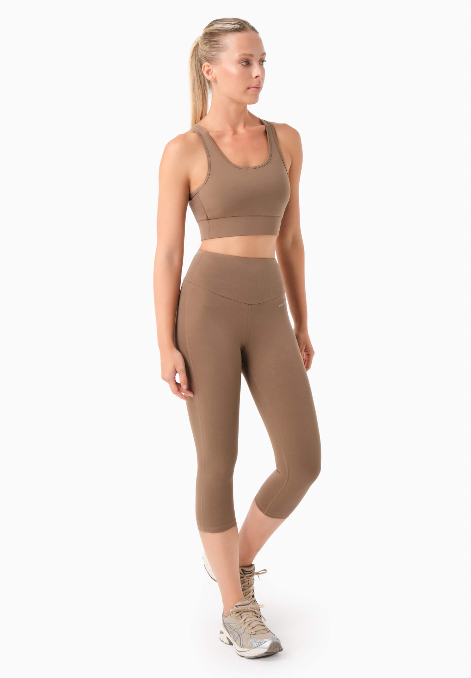 Lissa Capri Leggingsit Soranruskea – ORGANICATION