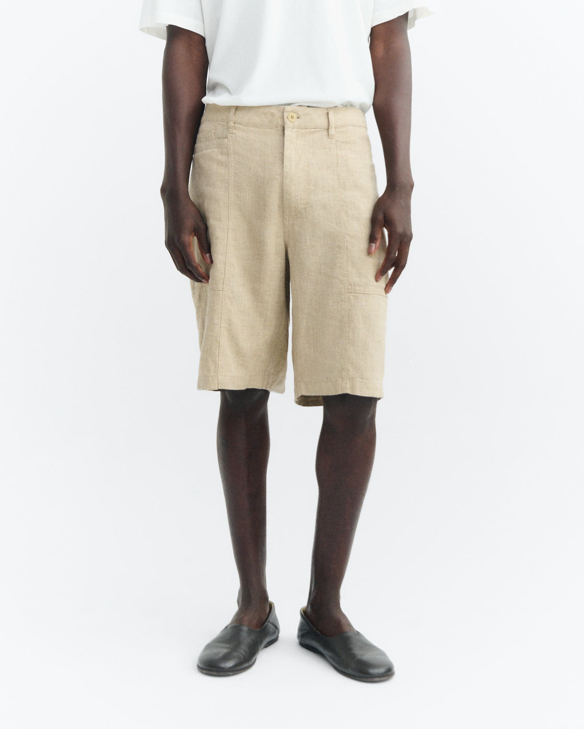 Andres Bermuda Shortsit Luonnonvalkoinen – Thinking MU