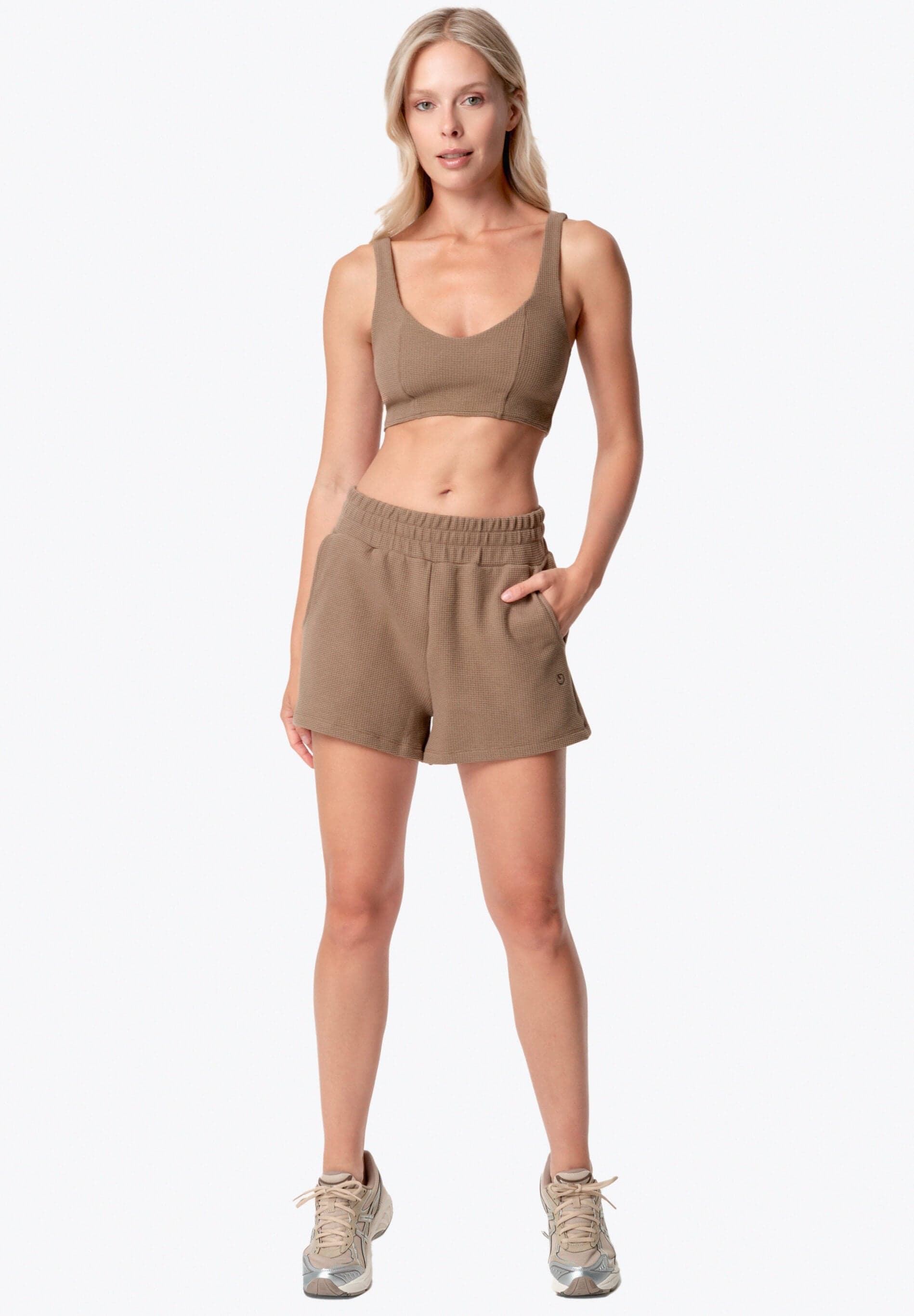 Savanna Vohvelishortsit Gravel