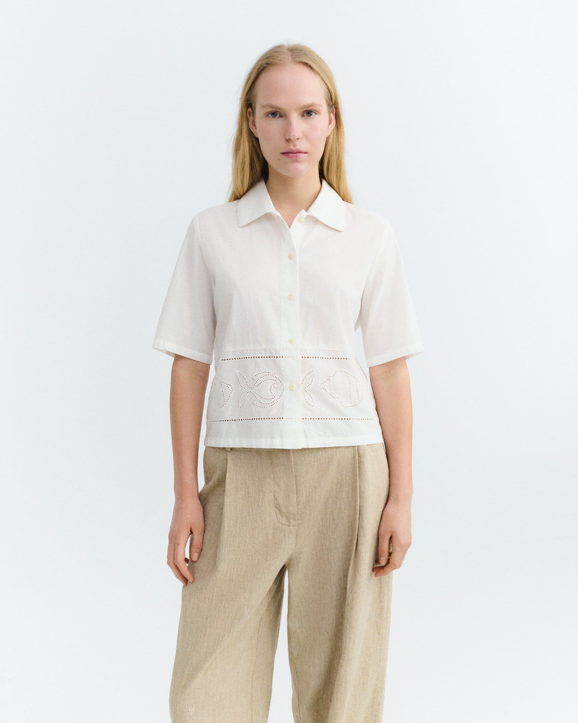 Ane Pusero Valkoinen Embroidered – Thinking MU