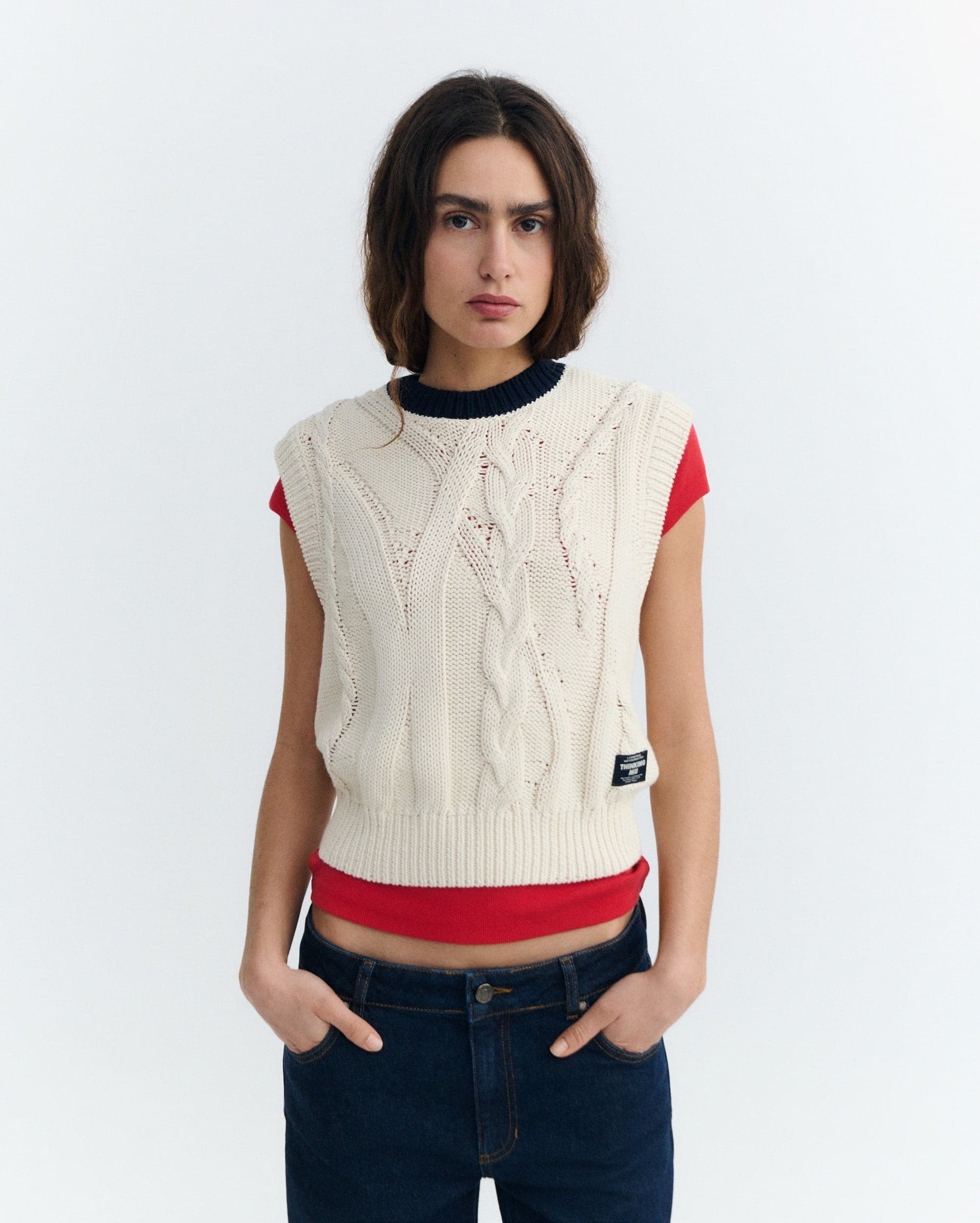 Aria Vest Off-White – Thinking MU