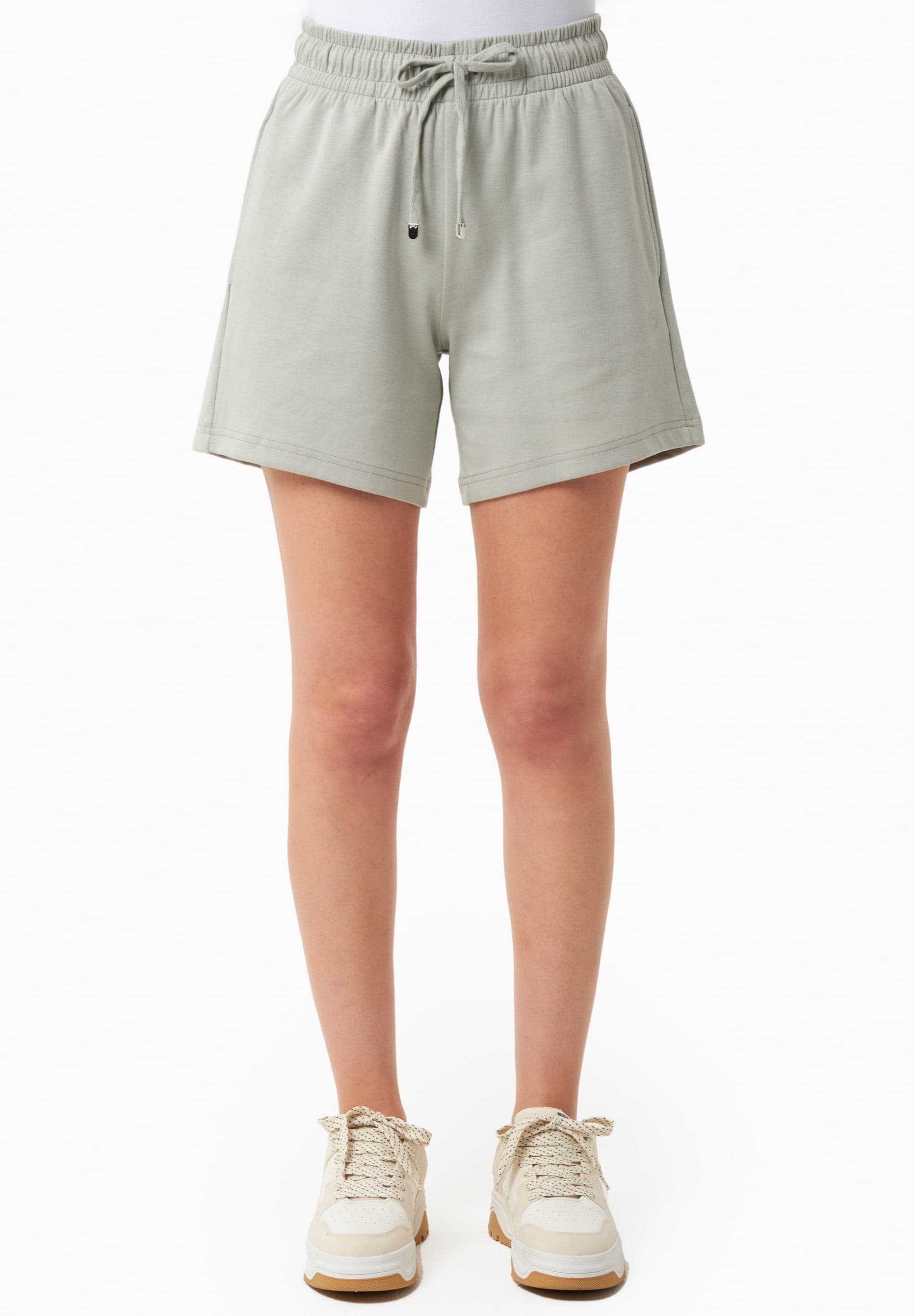 Naisten Modaalisekoitecollegeshortsit Green Moss