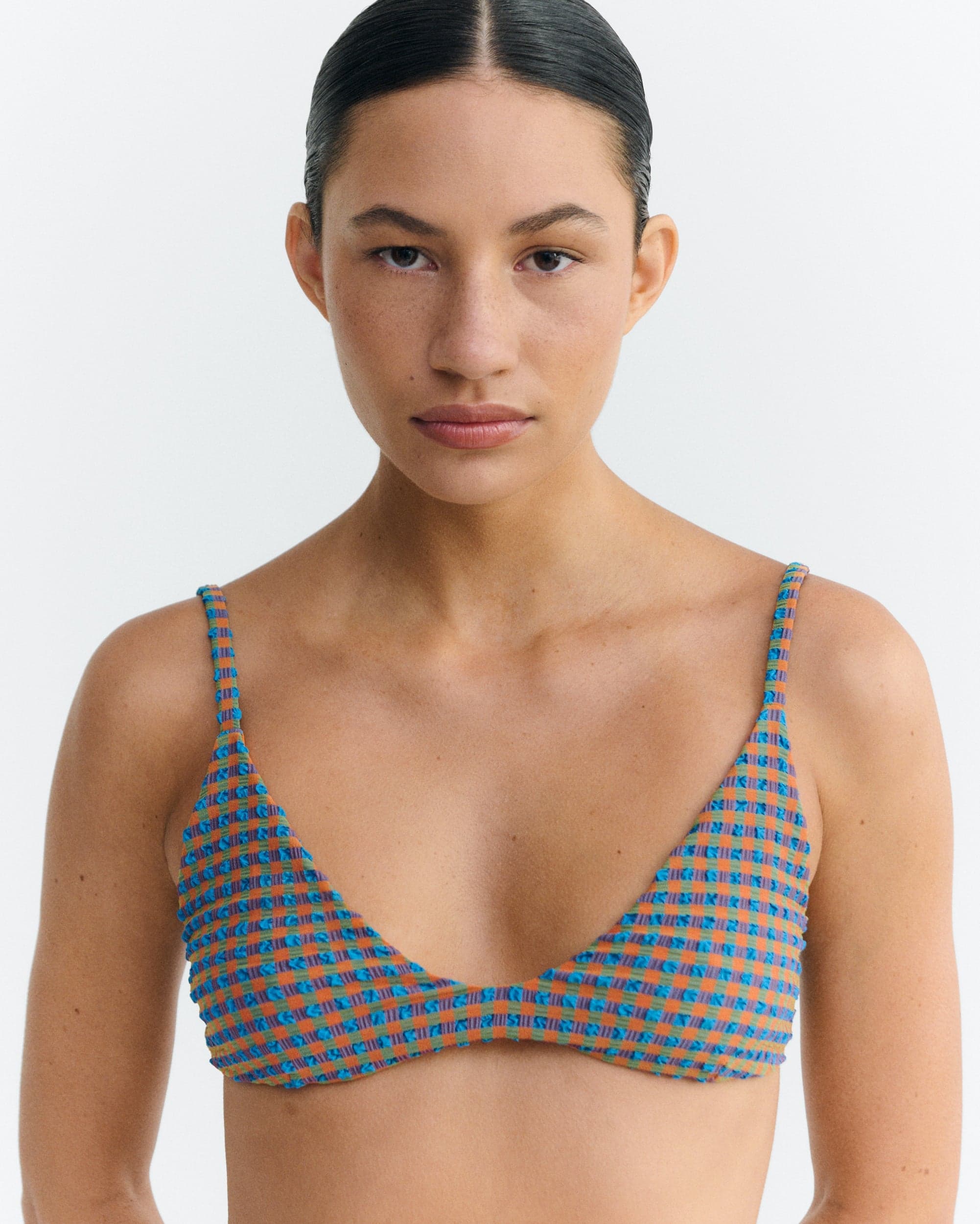 Positano Bikinitoppi Blue/Orange – Thinking MU
