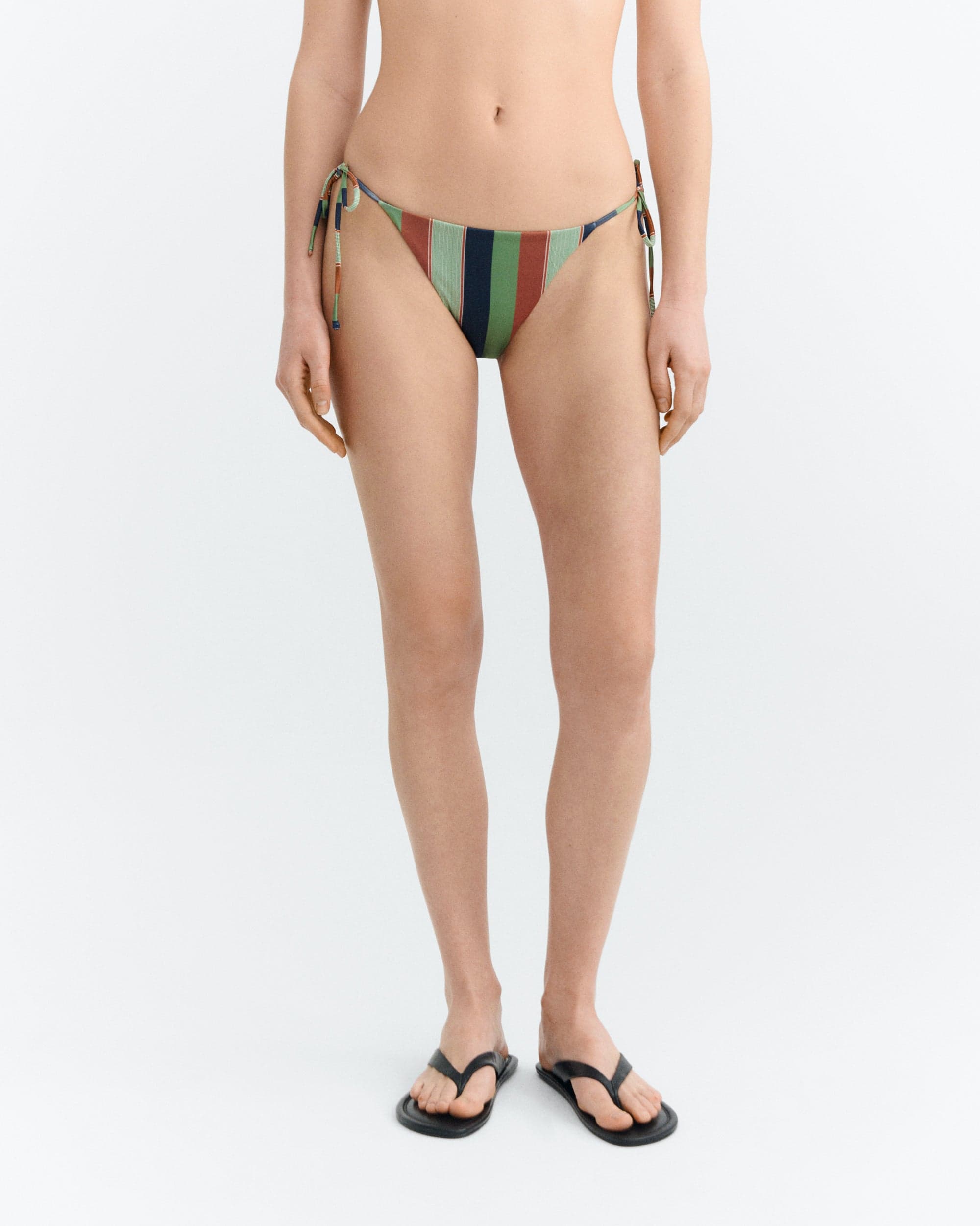 Palermo Bikini Bottom Multicolored Striped – Thinking MU