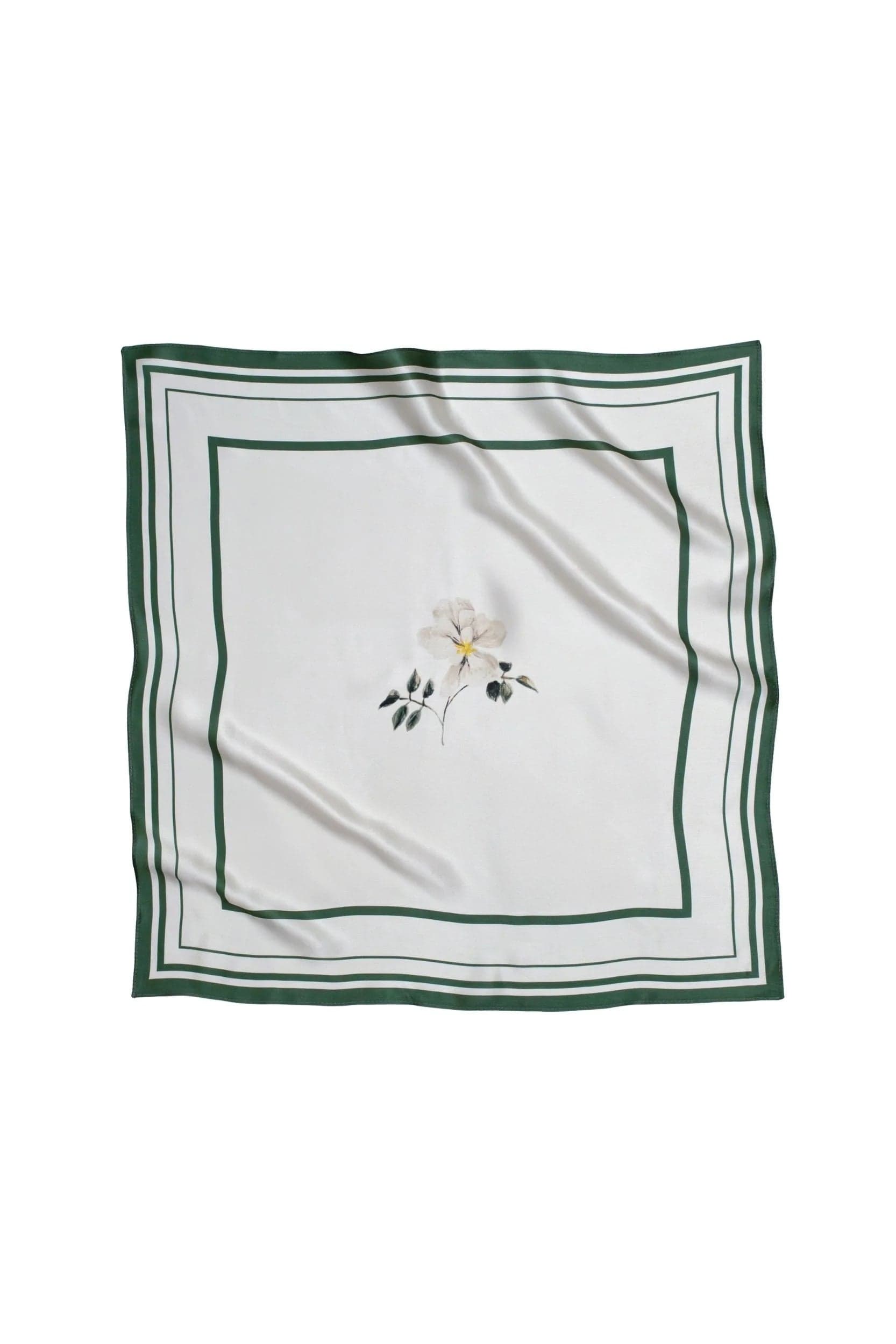 Beige Collection Small Silk Scarf Minimal Floral – RainSisters