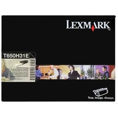 Lexmark Värikasetti musta High Yield 25.000 sivua T650H31E Vastaa: N/A – Lexmark