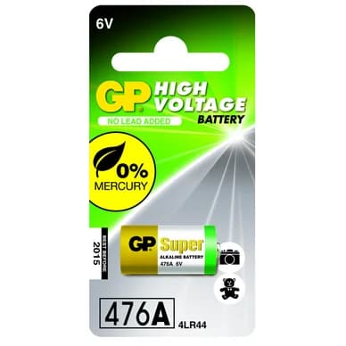 GP BATTERIES GP 476A-C1 / 4LR44 / Px28A 4891199003769 Vastaa: N/A