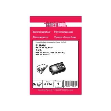 Haneström Pölypussit, paperi, 5kpl. DU12075 Vastaa: N/A – Haneström