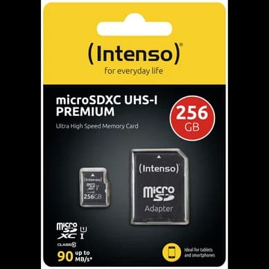 Intenso Intenso Micro SDXC 256GB UHS-I Premium 4034303028801 Vastaa: N/A