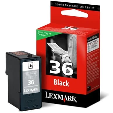 Lexmark Lexmark 36 Mustepatruuna musta 18C2130E Vastaa: N/A