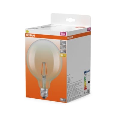 OSRAM LED Glob125 25 Kirkas 1,8W 827 E27 4099854466113 Vastaa: N/A – Osram