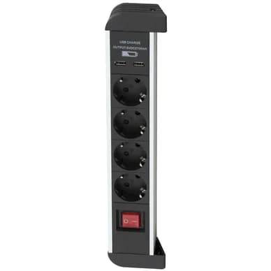 AIRAM Airam 4 -porttinen jatkojohto + 2 USB 2441530 Vastaa: N/A – Airam