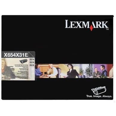 Lexmark Värikasetti musta 36.000 sivua X654X31E Vastaa: N/A – Lexmark