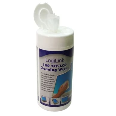 LogiLink LogiLink puhdistusliinat tietokoneelle LCD/LED 100 kpl, iso RP0003 Vastaa: N/A