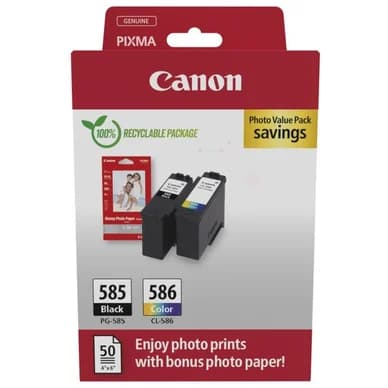 Canon Canon PG-585 & CL-586 + GP-501A6-50pack 6205C004 Vastaa: N/A – Canon