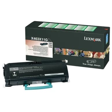 Lexmark Värikasetti musta 15.000 sivua, High Yield, return X463X11G Vastaa: N/A – Lexmark