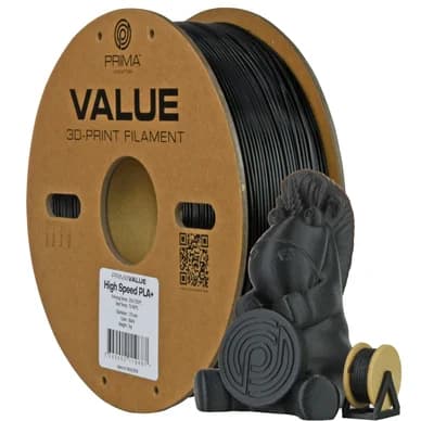 Prima PrimaValue PLA+ High Speed - 1,75mm - 1kg - Musta 7340002119687 Vastaa: N/A