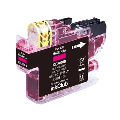 inkClub Mustepatruuna magenta, korvaa Brother LC3219XL M KBA088 Vastaa: LC3219XLM – inkClub