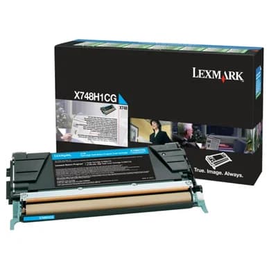 Lexmark Värikasetti cyan 10.000 sivua X748H1CG Vastaa: N/A – Lexmark