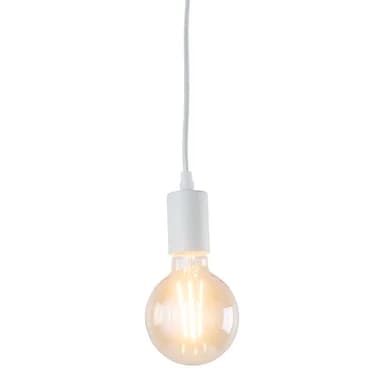 AIRAM Leon Riippuvalaisin E27, Valkoinen tekstiilikaapeli 9610623 Vastaa: N/A – Airam