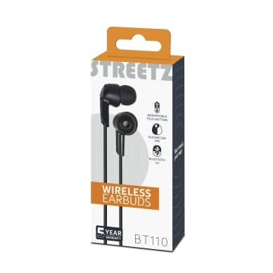 Streetz Streetz BT-kuulokemikrofoni, in-ear, musta HL-BT301 Vastaa: N/A – STREETZ