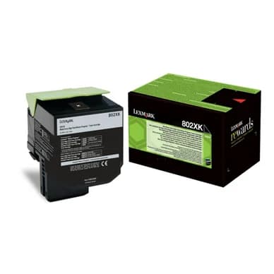 Lexmark Lexmark 802XK Värikasetti musta 80C2XK0 Vastaa: N/A