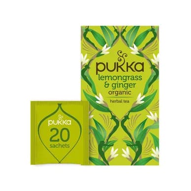 Pukka Pukka Lemongrass & Ginger teepussit 20-pakkaus 5065000523923 Vastaa: N/A – Pukka