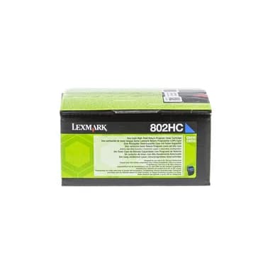 Lexmark Lexmark 802HC Värikasetti cyan 80C2HC0 Vastaa: N/A