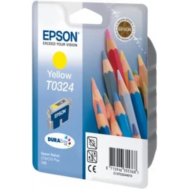 Epson Mustepatruuna keltainen, 16 ml T0324 Vastaa: N/A – Epson