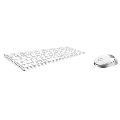 Rapoo RAPOO Keyboard/Mice Set 9750M Multi-Mode Wireless valkoinen 6940056121417 Vastaa: N/A