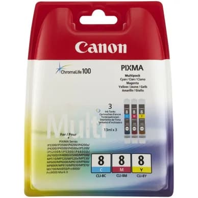 Canon Mustepatruuna CLI-8 Multipack C/M/Y 0621B029 Vastaa: N/A