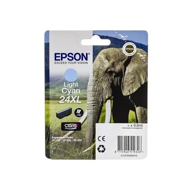 Epson Epson 24XL Mustepatruuna vaalea cyan T2435 Vastaa: N/A – Epson